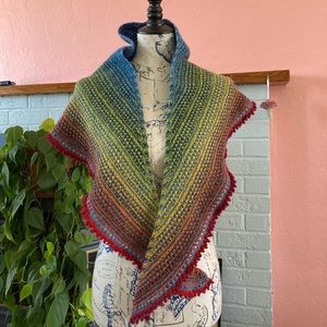 Rainbow Knit Shawl